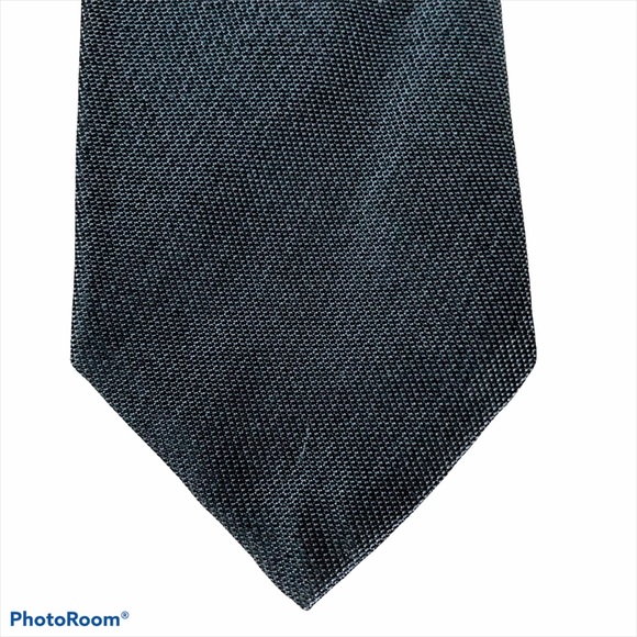 Skinny Tie Vintage Di Marco Slate Blue & Teal - Picture 3 of 9